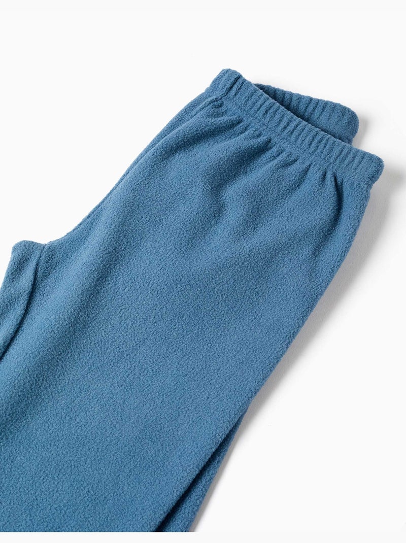 Pigiama in pile a righe Blu Blu - Kiabi
