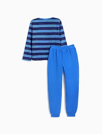 Pigiama in pile a righe, mo fashion