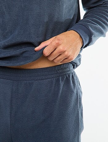 Pigiama in pile composto da maglietta e pantaloni - 2 pezzi