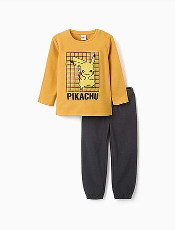 Pigiama in pile con ricamo pikachu