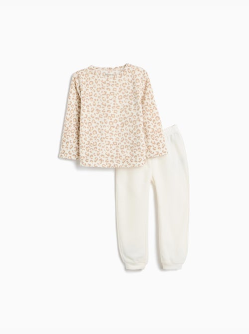 Pigiama in pile con stampa animalier, mo fashion - Kiabi Pigiama in pile con stampa animalier, mo fashion - Kiabi