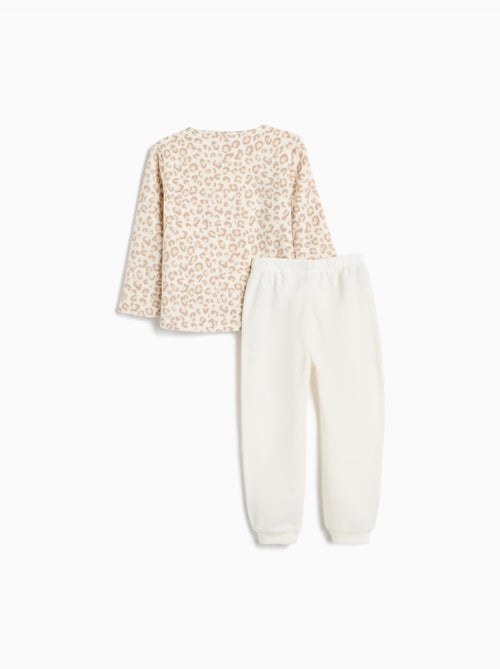 Pigiama in pile con stampa animalier, mo fashion - Kiabi Pigiama in pile con stampa animalier, mo fashion - Kiabi