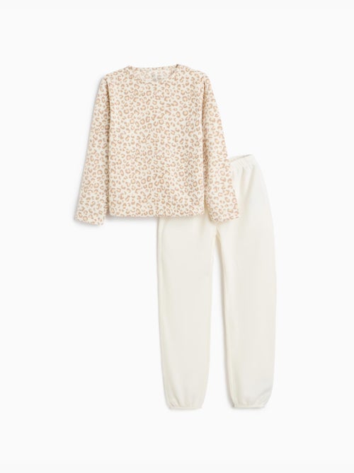 Pigiama in pile con stampa animalier, mo fashion - Kiabi Pigiama in pile con stampa animalier, mo fashion - Kiabi