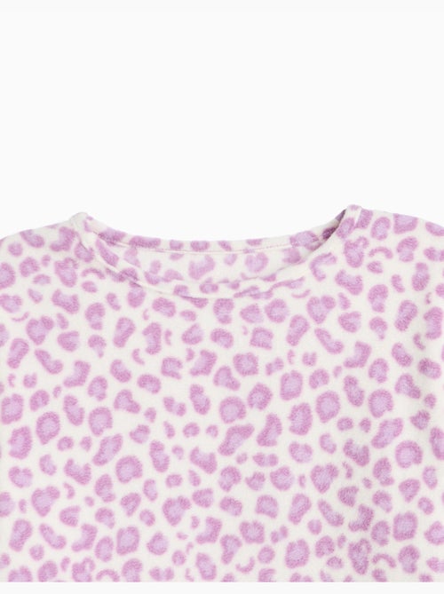 Pigiama in pile con stampa animalier, mo fashion - Kiabi
