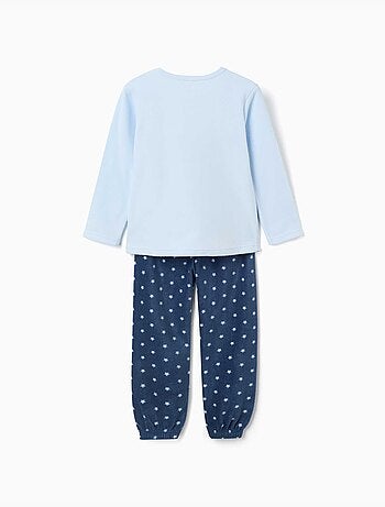 Pigiama in pile con stitch ricamato
