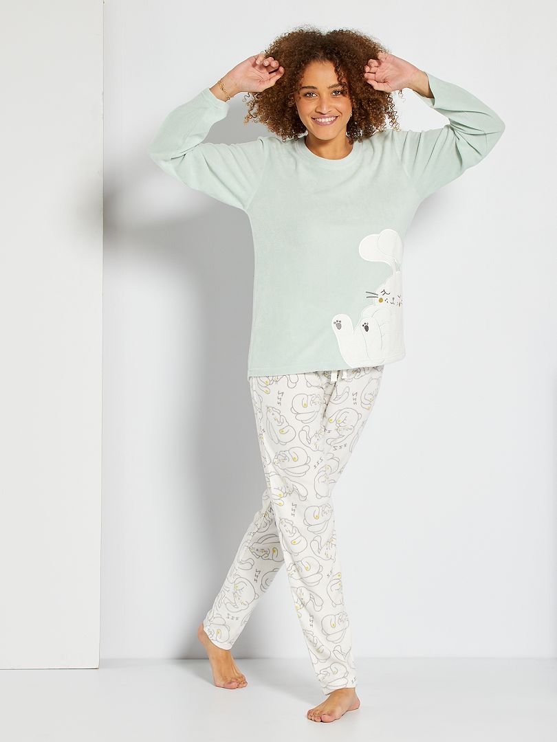 Pantaloni Pigiama Donna In Pile Super Morbidi - Vita Elasticizzata Per Massimo Comfort In Casa - Foto 12