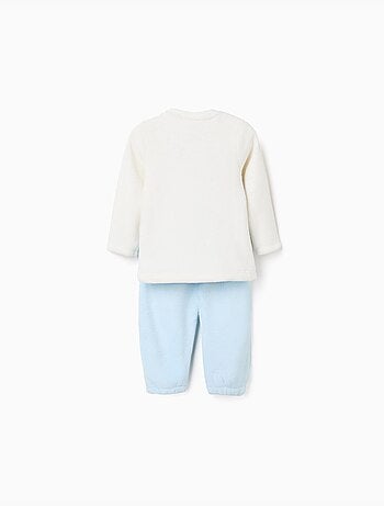 Pigiama in pile corallo con stampa Mickey