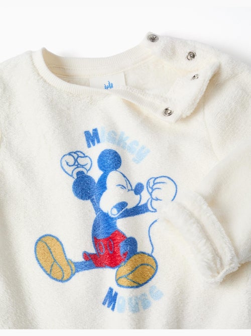 Pigiama in pile corallo con stampa Mickey - Kiabi