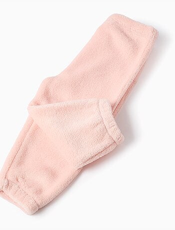 Pigiama in pile corallo con stampa Minnie