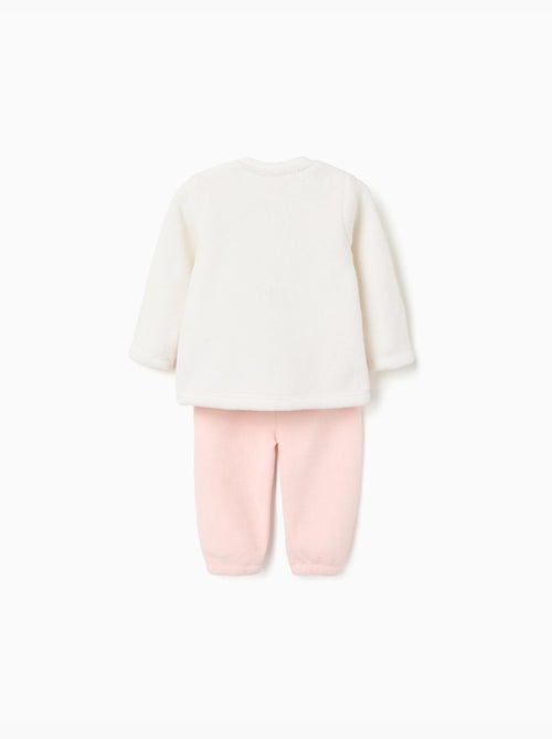 Pigiama in pile corallo con stampa Minnie - Kiabi