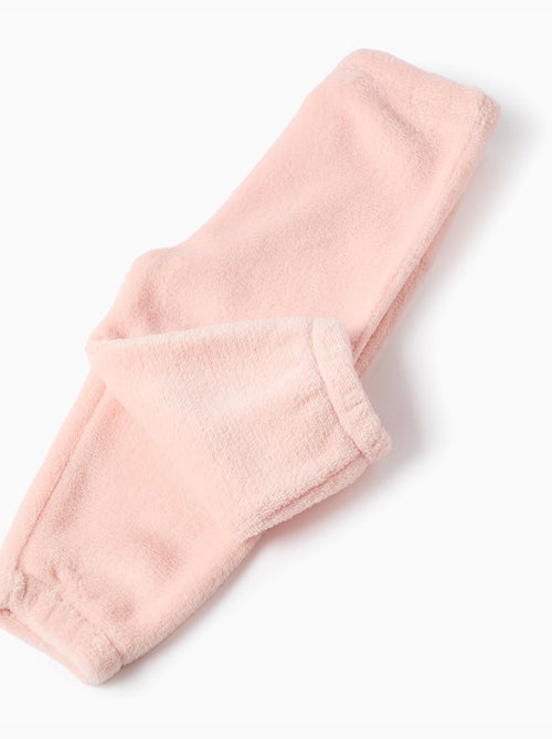 Pigiama in pile corallo con stampa Minnie - Kiabi