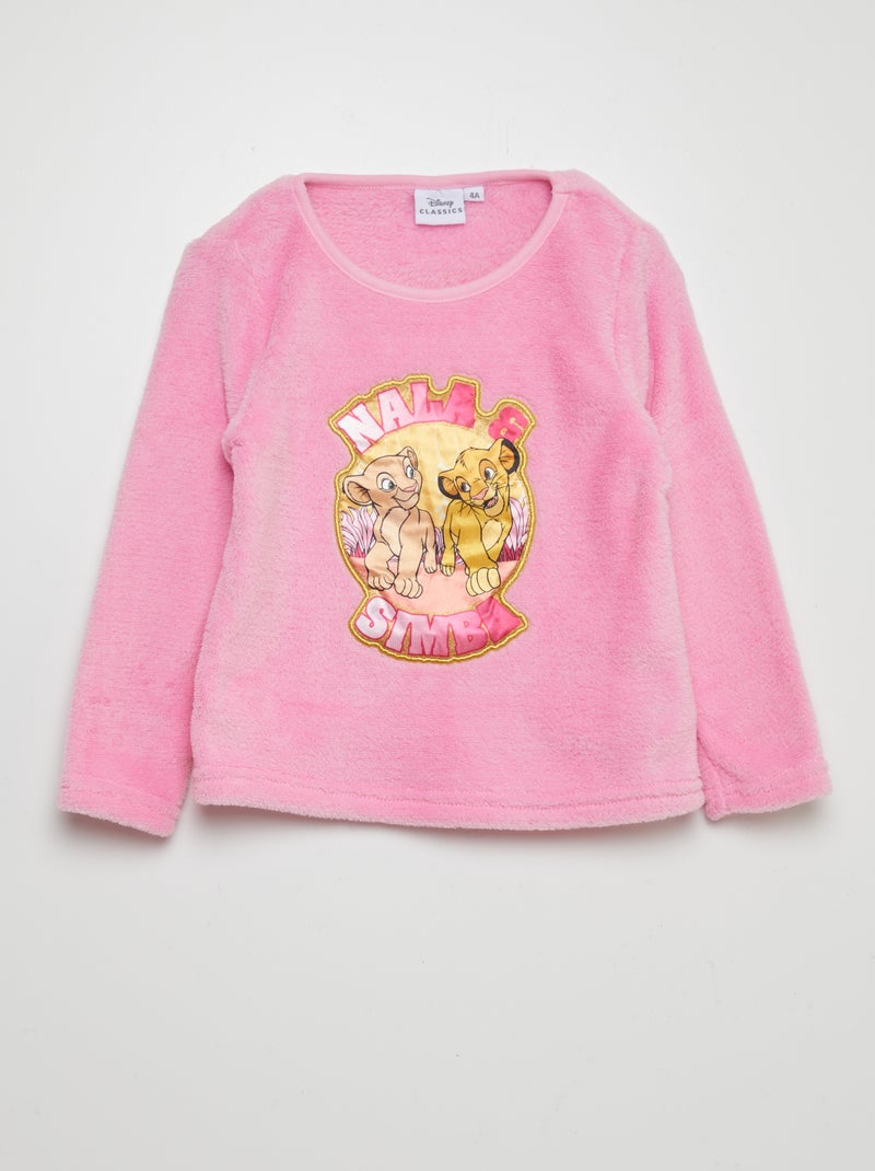 Pigiama In Pile Inter Set Unisex - Maglia E Pantaloni, Taglie S-2XL, Nero/Royal