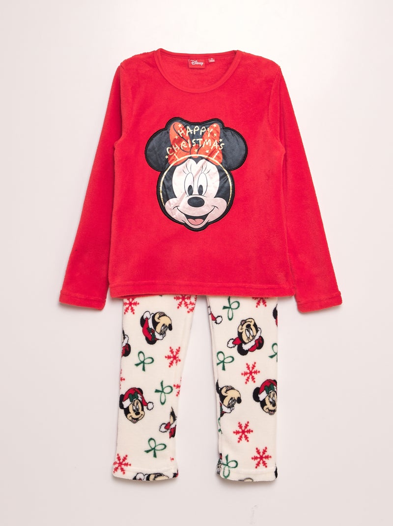 Pigiama in pile 'Minnie' 'Disney' - 2 pezzi ROSSO - Kiabi