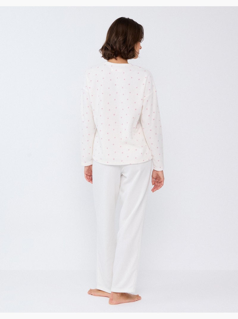 Pigiama in pile, mo fashion Bianco - Kiabi