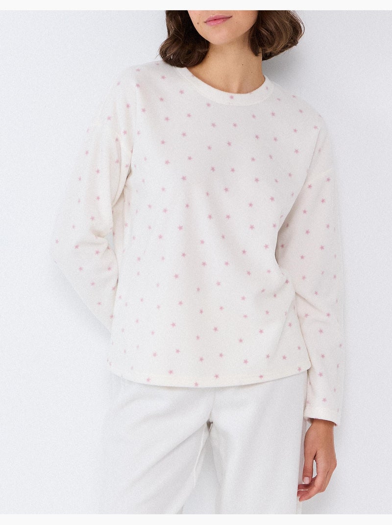 Pigiama in pile, mo fashion Bianco - Kiabi