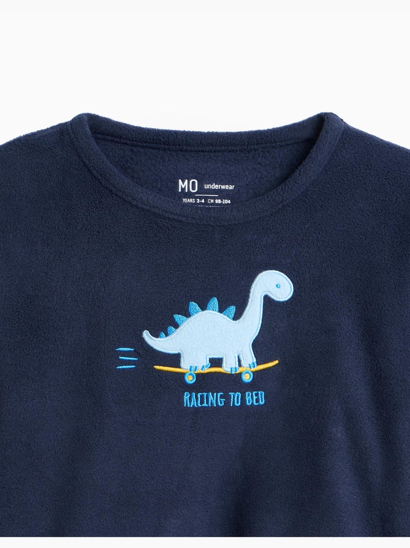 Pigiama in pile, mo fashion Blu - Kiabi