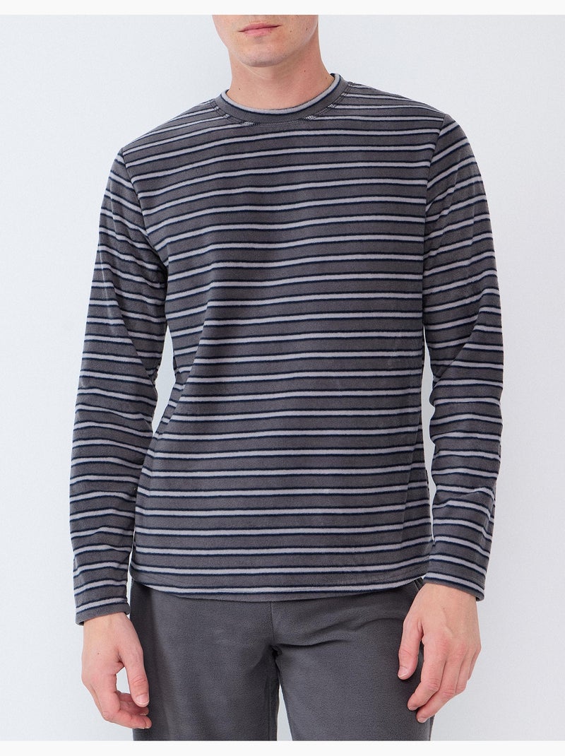 Pigiama in pile, mo fashion Grigio - Kiabi
