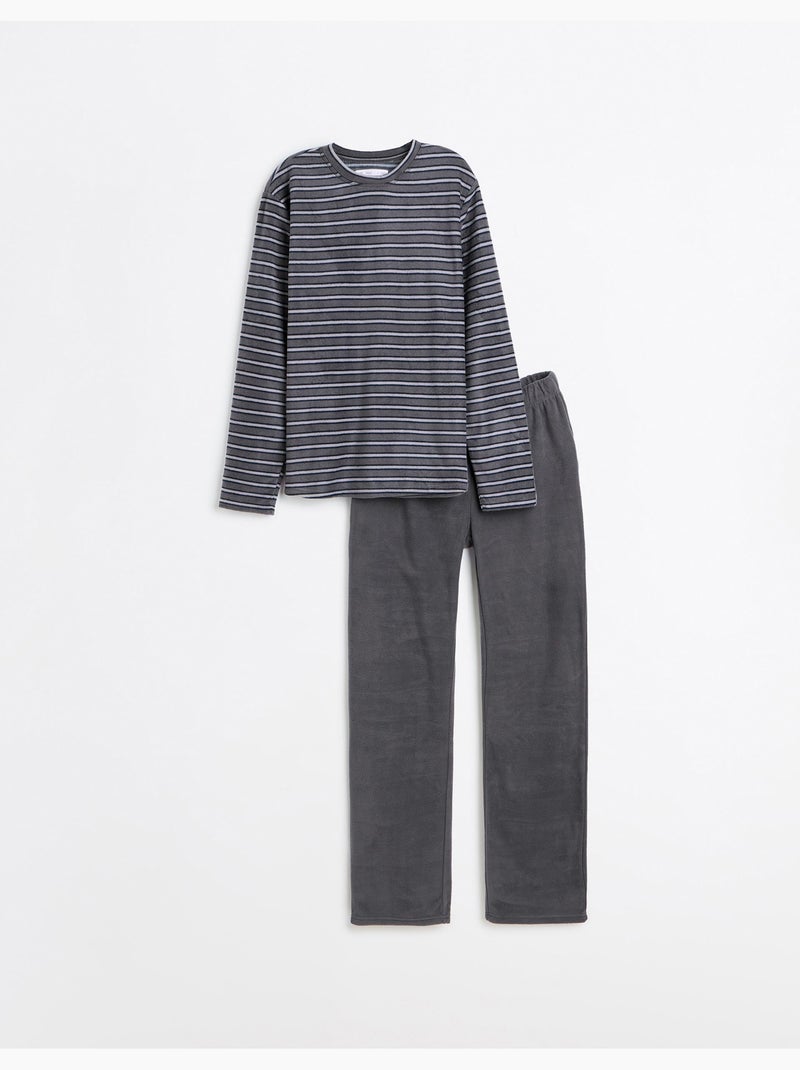 Pigiama in pile, mo fashion Grigio - Kiabi