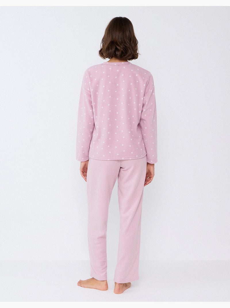 Pigiama in pile, mo fashion Malva lilla - Kiabi