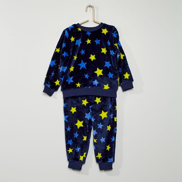 Pigiama in pile motivo stella neonato - blu marine - Kiabi - 9,00€