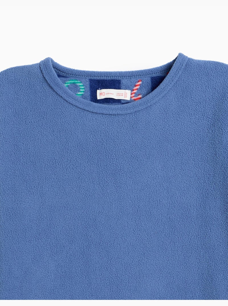Pigiama in pile natalizio, mo fashion Blu - Kiabi