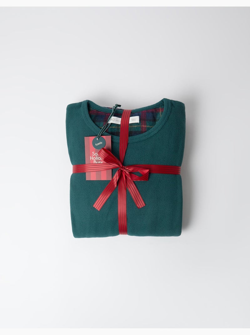 Pigiama in pile natalizio, mo fashion Verde - Kiabi