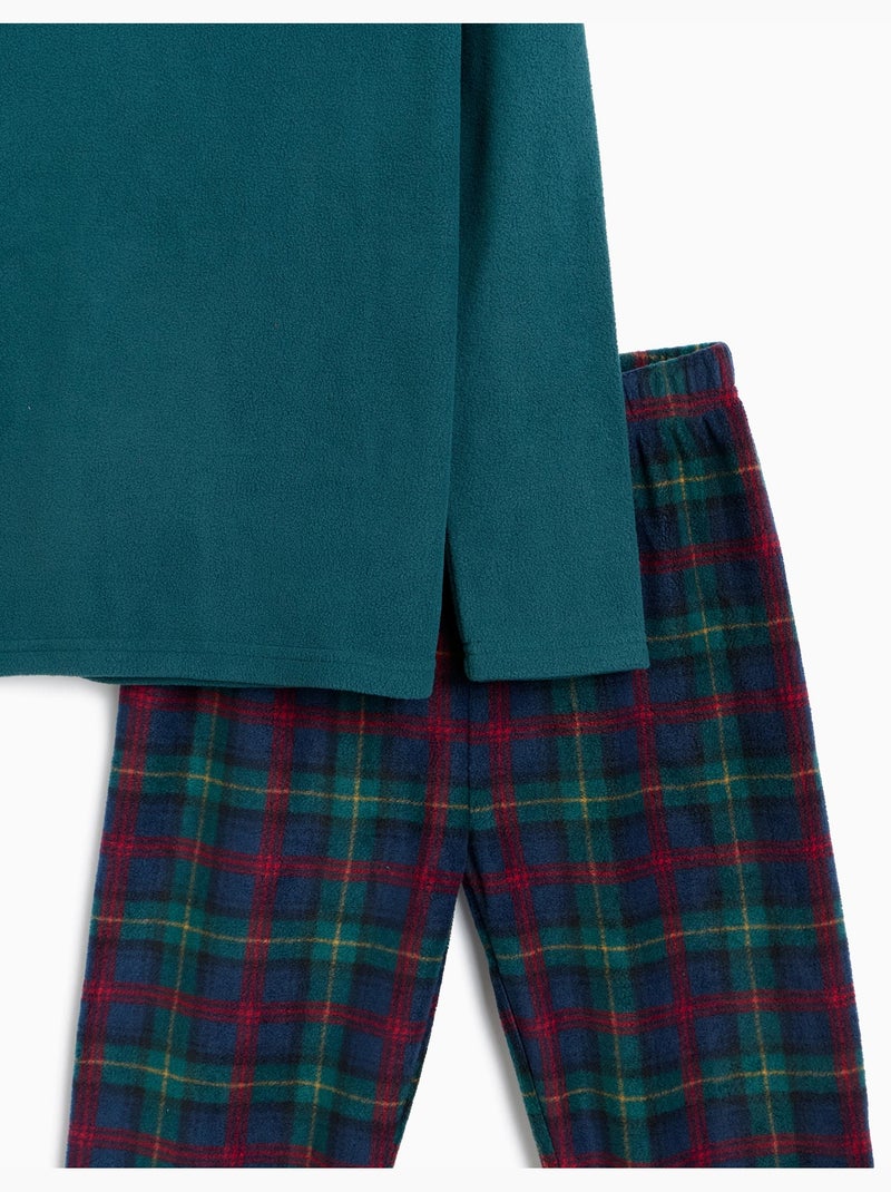 Pigiama in pile natalizio, mo fashion Verde - Kiabi