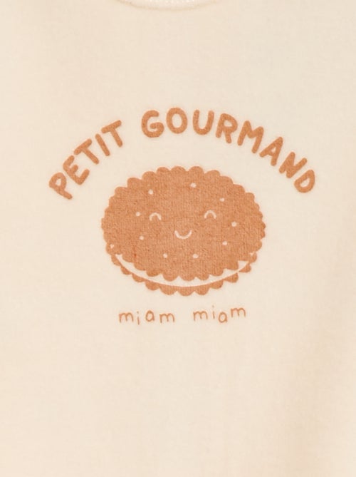 Pigiama in pile piedini e animazione davanti - Kiabi