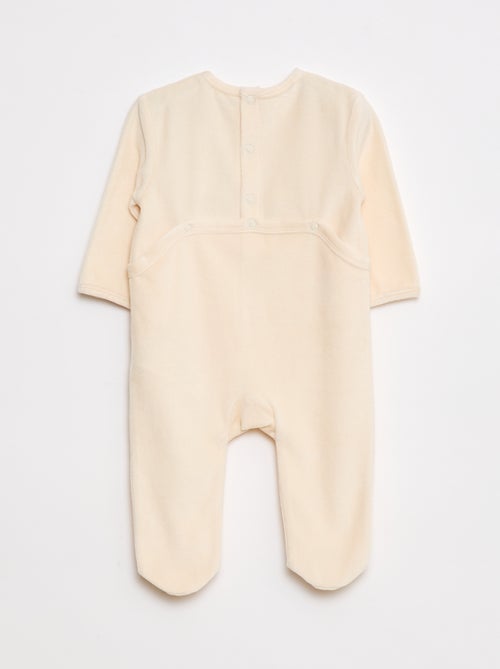 Pigiama in pile piedini e animazione davanti - Kiabi