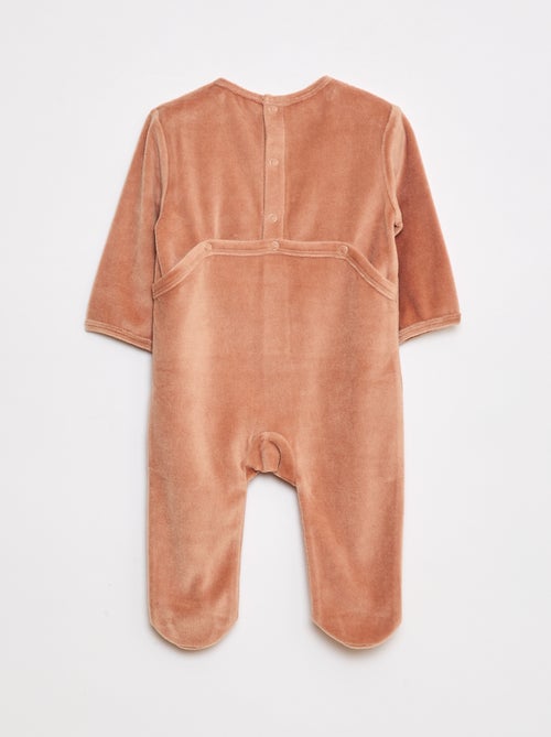 Pigiama in pile piedini e animazione davanti - Kiabi