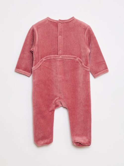 Pigiama in pile piedini e animazione davanti - Kiabi