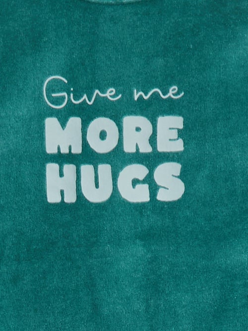 Pigiama in pile piedini e animazione davanti - Kiabi