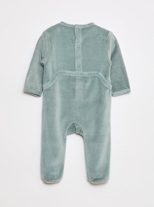 Pigiama in pile piedini e animazione davanti - Kiabi