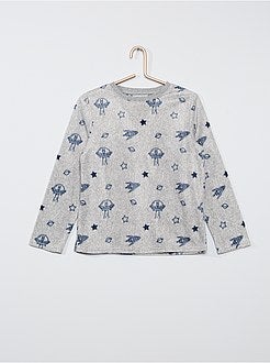 Pigiama in pile stampato 'galassia' - Kiabi