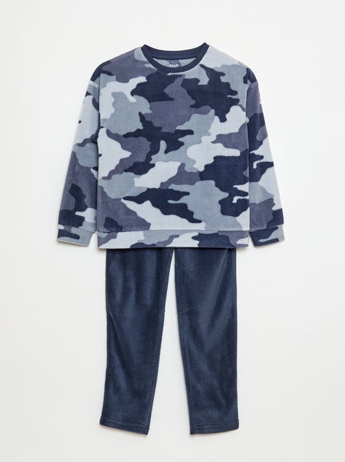 Pigiama in pile stampato - Kiabi