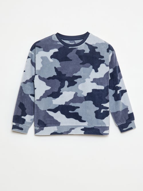 Pigiama in pile stampato - Kiabi