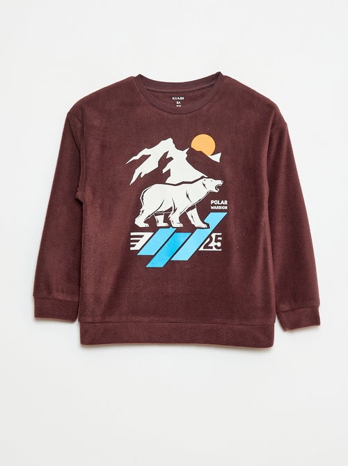 Pigiama in pile stampato - Kiabi