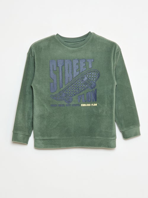 Pigiama in pile stampato - Kiabi