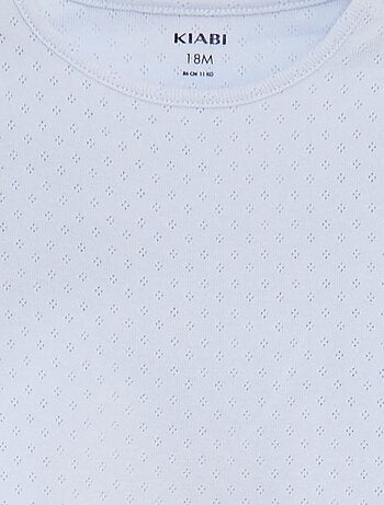 Pigiama in pointelle t-shirt + shorts - 2 pezzi