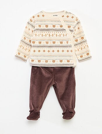 Pigiama in velluto - 2 pezzi