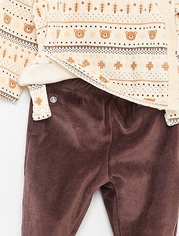 Pigiama in velluto - 2 pezzi