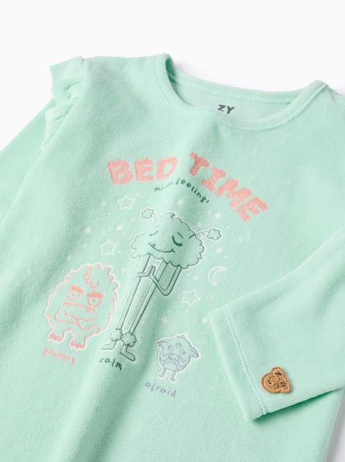 Pigiama in velluto che si illumina al buio 'emozioni' - Kiabi