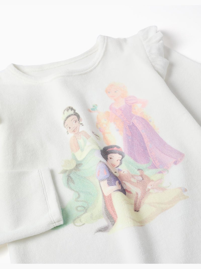 Pigiama in velluto con principesse disney Bianco - Kiabi