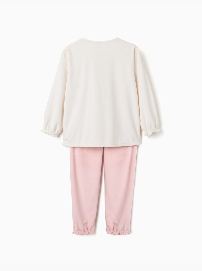 Pigiama in velluto con stampa stitch Beige chiaro - Kiabi