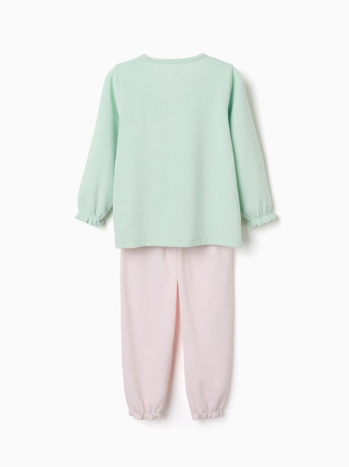 Pigiama in velluto con volant e stampe - Kiabi