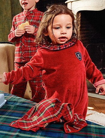 Pigiama in velluto di cotone