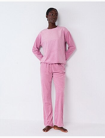 Pigiama in velluto, mo fashion