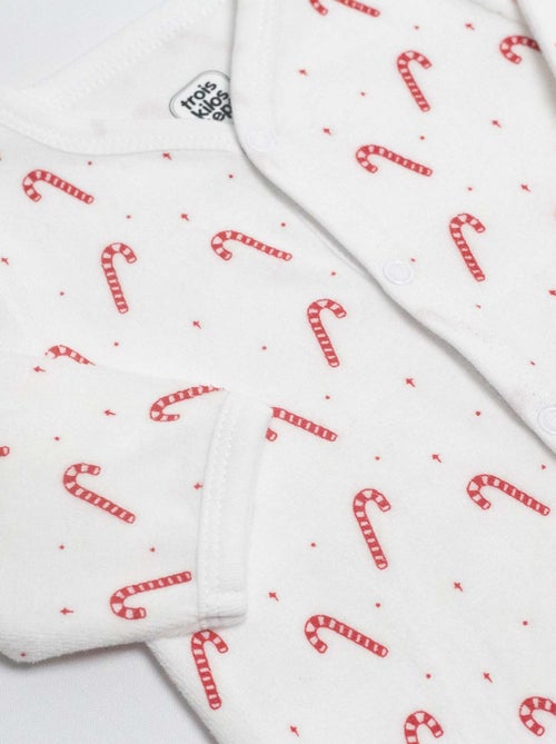 Pigiama in velluto per bambino Bastoncino di Zucchero - Kiabi