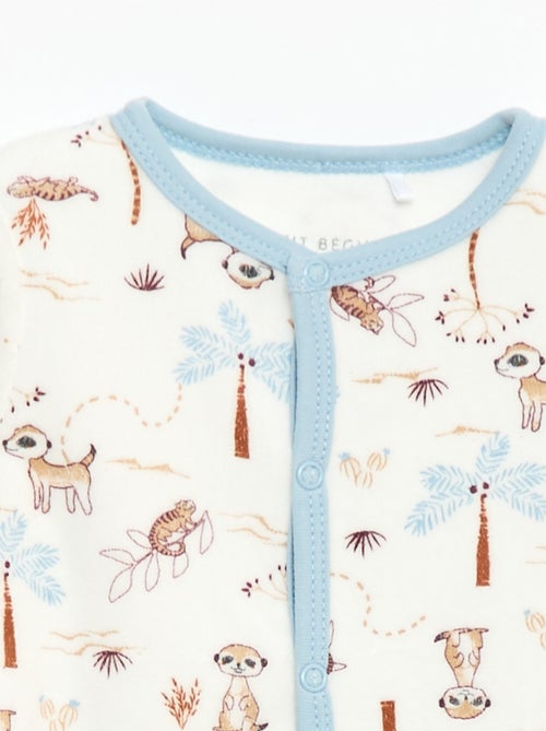 Pigiama in velluto 'Petit Béguin' - Kiabi