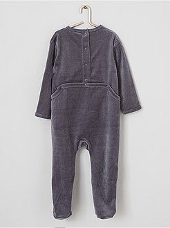 Pigiama in velluto stampato - Kiabi